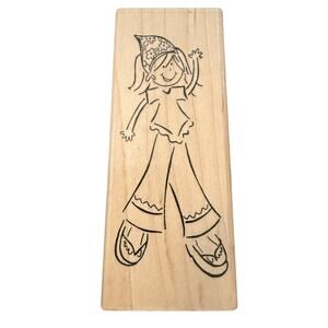 CTMH Teen Princess Hippie Girl S681 Rubber Stamp
